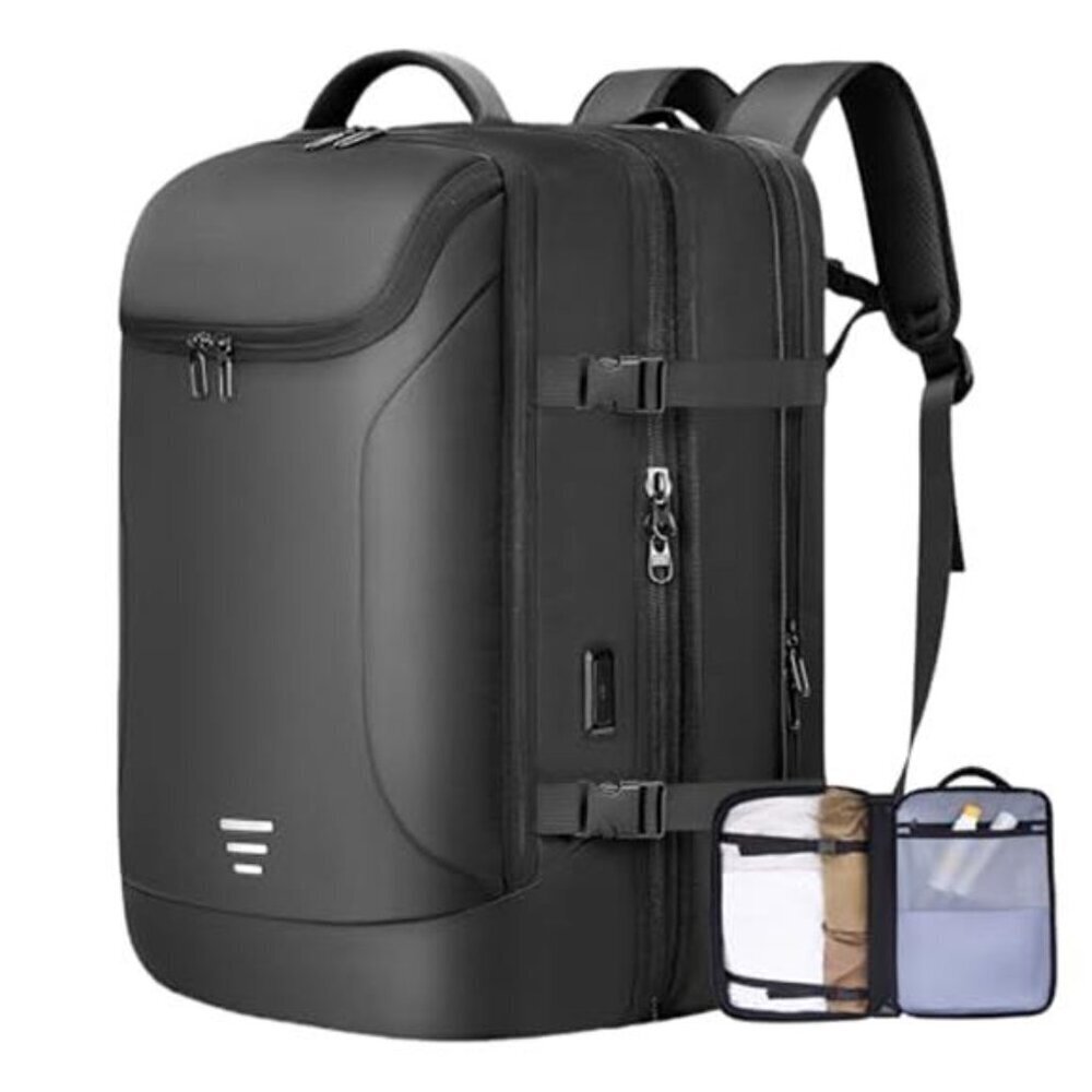 Premium 50L Expandable Travel Backpack for Men Carry-on